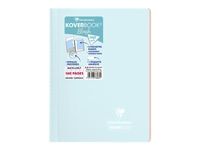 Clairefontaine Koverbook Pastel - Cahier polypro à spirale A4 (21x29,7cm) - 160 pages - grands carreaux (Seyes) - disponible dans différentes couleurs pastels