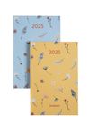 Agenda de poche Blossom - 1 semaine sur 2 pages - 10 x 15 cm - différents modèles disponibles - Brepols