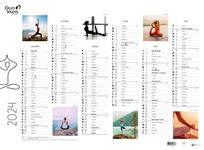 Quo Vadis - Calendrier Fantaisie 6 mois par face - 55 x 40,5 cm - yoga
