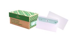 La Couronne - 200 Enveloppes recyclées DL 110 x 220 mm - 80 gr - sans fenêtre - extra blanc - bande auto-adhésive