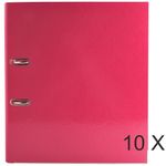 1928 by Exacompta Prem'Touch - 10 Classeurs à levier - Dos 70 mm - A4 - framboise