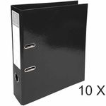 Exacompta Iderama Prem'Touch - 10 Classeurs à levier - Dos 70 mm - A4 - noir