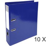 Exacompta Iderama Prem'Touch - 10 Classeurs à levier - Dos 70 mm - A4 - bleu foncé
