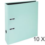 Exacompta Aquarel Prem'Touch - 10 Classeurs à levier - Dos 80 mm - A4 - vert pastel