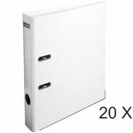 Exacompta - 20 Classeurs à levier - Dos 50 mm - A4 - blanc