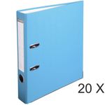 Exacompta - 20 Classeurs à levier - Dos 50 mm - A4 - bleu clair