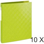 1928 by Exacompta - 10 Classeurs 4 anneaux - Dos 40 mm - A4 - vert anis