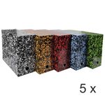 Exacompta Annonay - 5 Boîtes de transfert - dos 120 mm - toile couleurs assorties