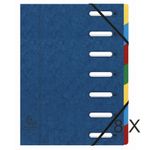 Exacompta Harmonika - 8 Trieurs à fenêtres 7 positions - bleu