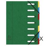 Exacompta Harmonika - 8 Trieurs à fenêtres 7 positions - vert