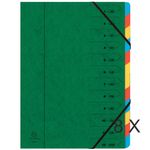 Exacompta Iderama - 8 Trieurs 12 positions - vert