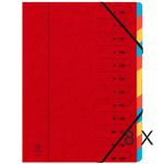 Exacompta Iderama - 8 Trieurs 12 positions - rouge