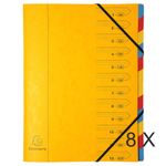 Exacompta Iderama - 8 Trieurs 12 positions - jaune