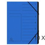 Exacompta - 10 Trieurs 7 positions - bleu