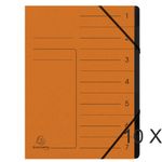 Exacompta - 10 Trieurs 7 positions - orange