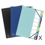 Exacompta Ordonator - 6 Trieurs 7 positions - couleurs assorties