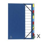 Exacompta Ordonator - 6 Trieurs 12 positions - bleu