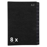 Exacompta Ordonator - 8 Trieurs alphabétique 24 positions - noir