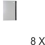 Exacompta Ordonator - 8 Trieurs alphabétique 24 positions - argent