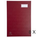 Exacompta - 8 Parapheurs direction 20 compartiments - rouge