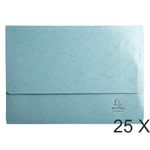 1928 by Exacompta - 25 Chemises poche - 265 gr - bleu tropique