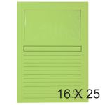 Exacompta Forever - 16 Paquets de 25 Chemises à fenêtre - 120 gr - vert pré