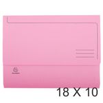 Exacompta Super 210 - 18 Paquets de 10 Chemises poche - rose
