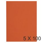Exacompta Flash - 5 Paquets de 100 Chemises - 220 gr - orange