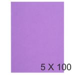 Exacompta Flash - 5 Paquets de 100 Chemises - 220 gr - lilas