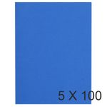 Exacompta Flash - 5 Paquets de 100 Chemises - 220 gr - bleu foncé
