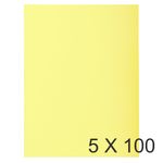 Exacompta Super 160 - 5 Paquets de 100 Chemises - 160 gr - jaune canari