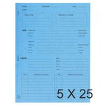 Exacompta - 5 Paquets de 25 Dossiers de procédure - turquoise