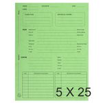 Exacompta - 5 Paquets de 25 Dossiers de procédure - vert tilleul