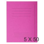 Exacompta Forever - 5 Paquets de 50 Chemises imprimées - 220 gr - fuchsia