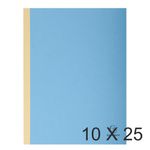 Exacompta Forever - 10 Paquets de 25 Chemises dos toilé - 320 gr - bleu vif