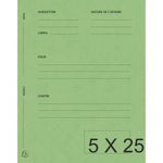 Exacompta Super 210 - 5 Paquets de 25 Chemises de plaidoirie "pour/contre" - tilleul