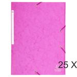 Exacompta Nature Future - Carpeta de 3 solapas - para A4 - capacidad: 300 hojas - rosa moteado