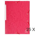 Exacompta Nature Future Maxi Capacity - Carpeta de 3 solapas - para A4 - capacidad: 300 hojas - rojo moteado
