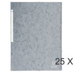 Exacompta Nature Future - Carpeta de 3 solapas - para A4 - capacidad: 300 hojas - gris jaspeado