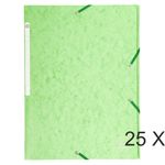 Exacompta Nature Future - Carpeta de 3 solapas - para A4 - capacidad: 300 hojas - verde claro moteado