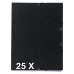 Exacompta - 25 Chemises à 3 rabats imprimées - A4 - noir