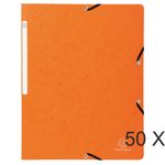 Exacompta - 50 Chemises sans rabat - A4 - orange