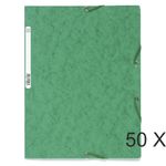 Exacompta - 50 Chemises à 3 rabats - A4 - vert