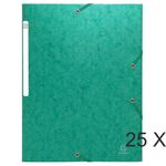 Exacompta Scotten - 25 Chemises à 3 rabats - A4 - vert