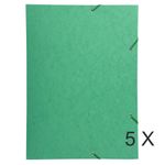 Exacompta - 5 Chemises à 3 rabats - A3 - vert