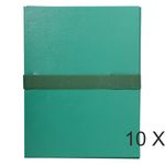 Exacompta - 10 Chemises extensibles à sangle - vert