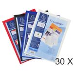 Exacompta Kreacover - 30 Chemises de présentation personnalisables - A4 - couleurs assorties