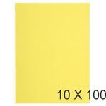 Exacompta Flash - 10 Paquets de 100 Sous-chemises recyclées - 80 gr - canari