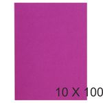 Exacompta Flash - 10 Paquets de 100 Sous-chemises recyclées - 80 gr - fuchsia