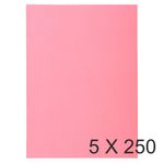 Exacompta Super 60 - 5 Paquets de 250 Sous-chemises - 60 gr - rose
